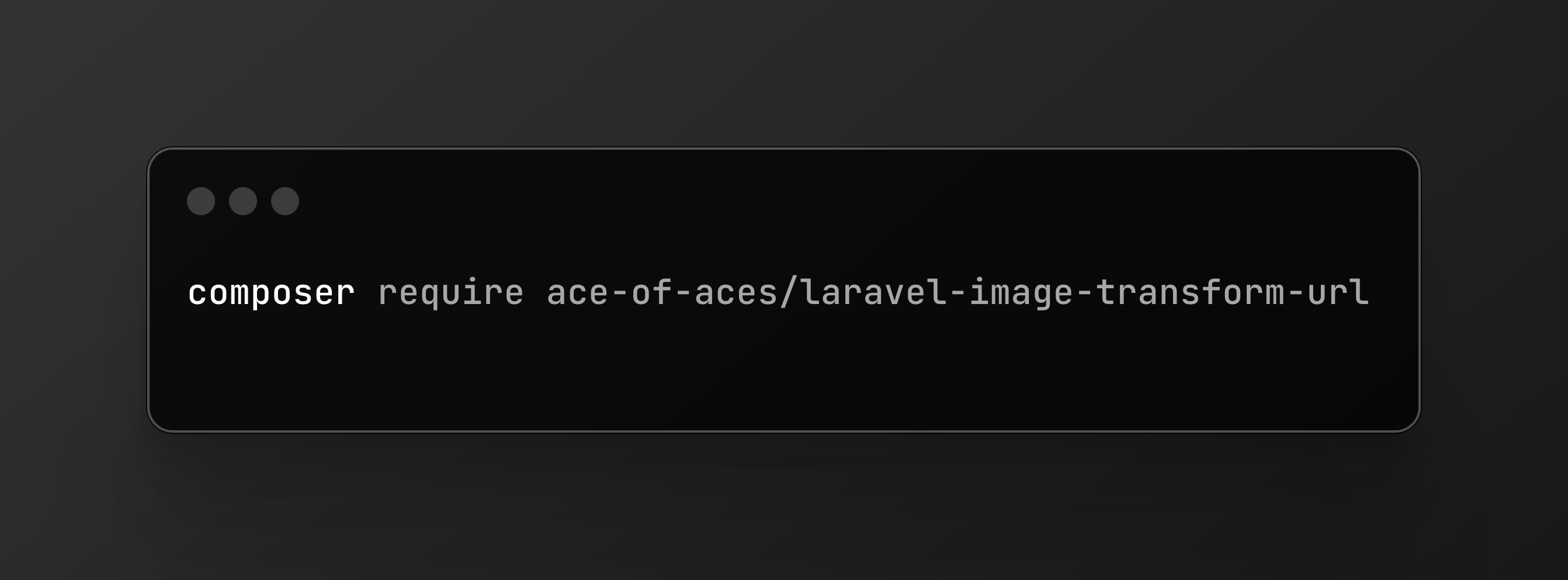 Laravel Image Transform URL